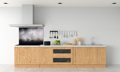 Pannello retrocucina con motivo semi di tarassaco