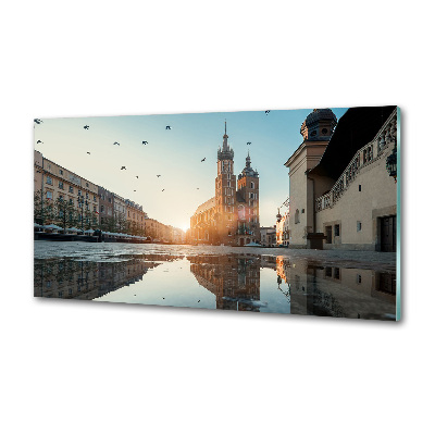 Rivestimento parete cucina con motivo ispirato a Cracovia, Polonia