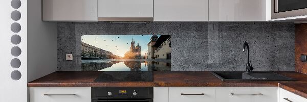 Rivestimento parete cucina con motivo ispirato a Cracovia, Polonia