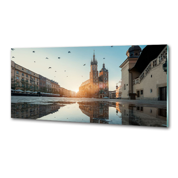 Rivestimento parete cucina con motivo ispirato a Cracovia, Polonia