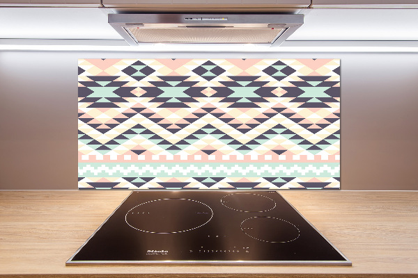 Rivestimento parete cucina con motivo di ispirazione etnica