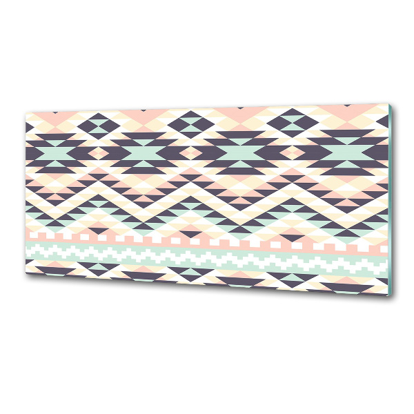 Rivestimento parete cucina con motivo di ispirazione etnica