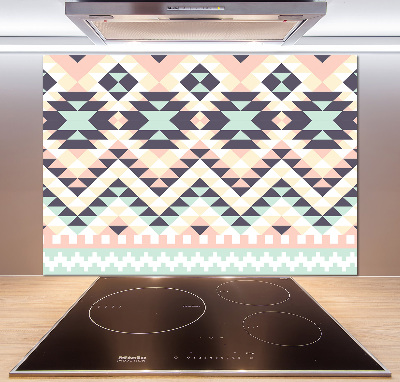 Rivestimento parete cucina con motivo di ispirazione etnica