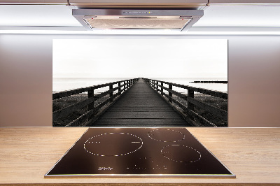 Pannello retrocucina in legno con finitura Molo