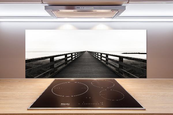 Pannello retrocucina in legno con finitura Molo