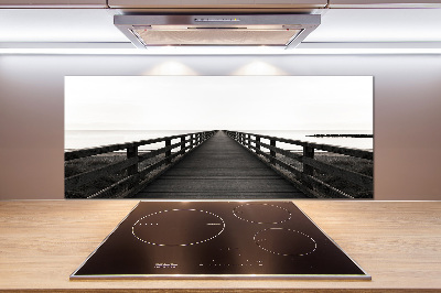 Pannello retrocucina in legno con finitura Molo