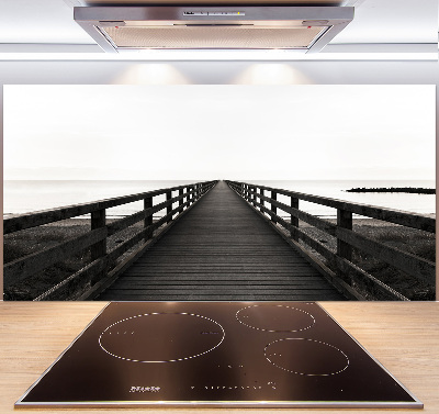 Pannello retrocucina in legno con finitura Molo