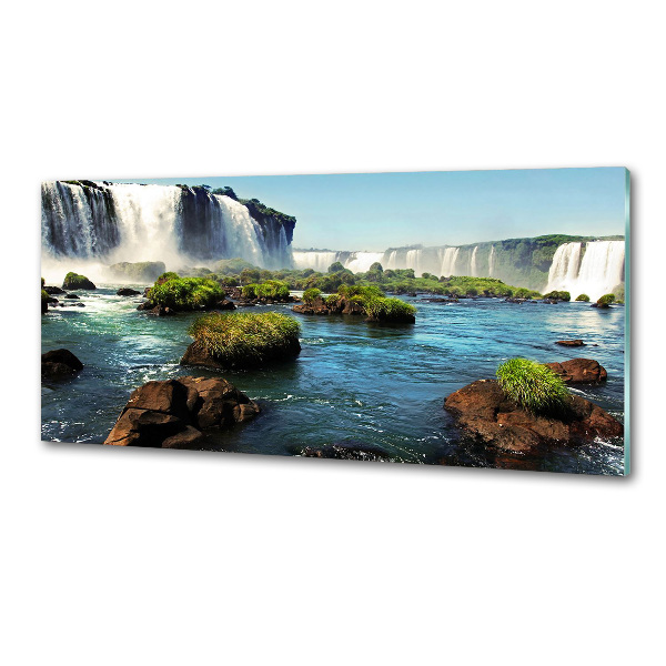 Pannello paraschizzi cucina con decorazione 'Cascata di Igazu'