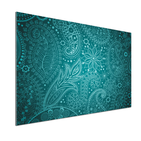 Rivestimento parete cucina con ornamenti decorativi