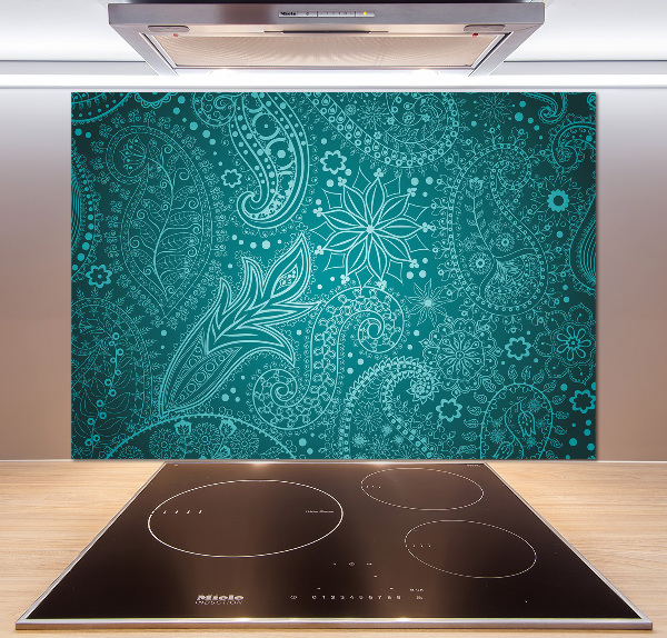 Rivestimento parete cucina con ornamenti decorativi