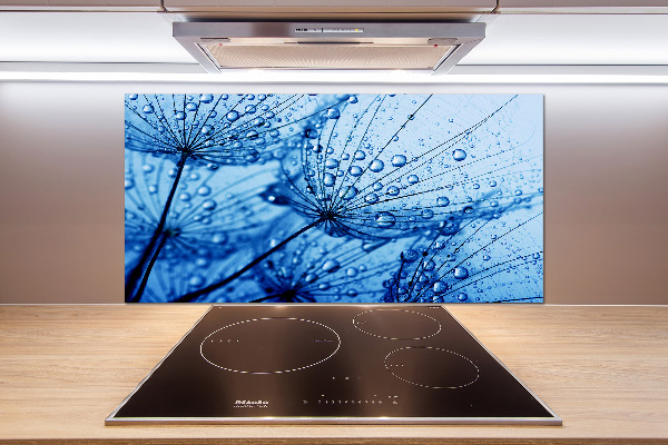 Rivestimento parete cucina con motivo a semi di tarassaco