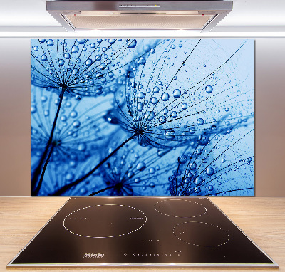 Rivestimento parete cucina con motivo a semi di tarassaco