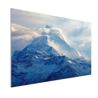 Rivestimento parete cucina con stampa Cima della montagna