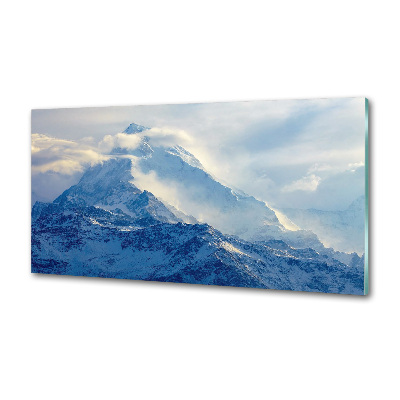 Rivestimento parete cucina con stampa Cima della montagna