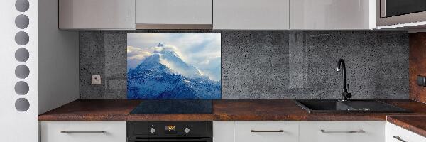 Rivestimento parete cucina con stampa Cima della montagna