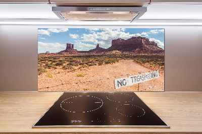 Pannello paraschizzi cucina con stampa del paesaggio dell'Arizona, Stati Uniti