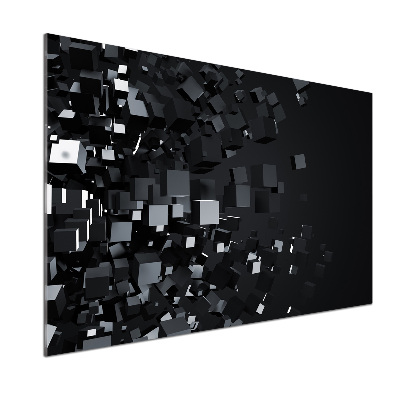 Rivestimento parete cucina con motivo ad astrazione 3D