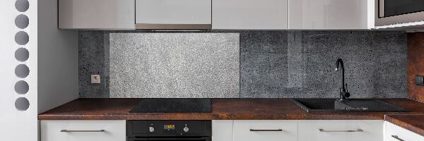 Pannello retrocucina con finitura effetto muro grigio