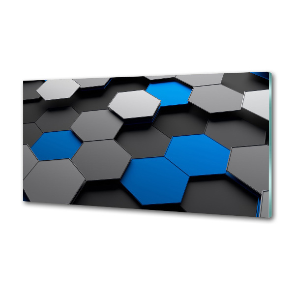 Pannello paraschizzi cucina con motivo astratto tridimensionale