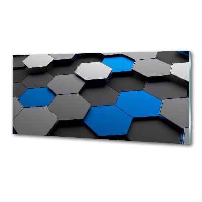 Pannello paraschizzi cucina con motivo astratto tridimensionale