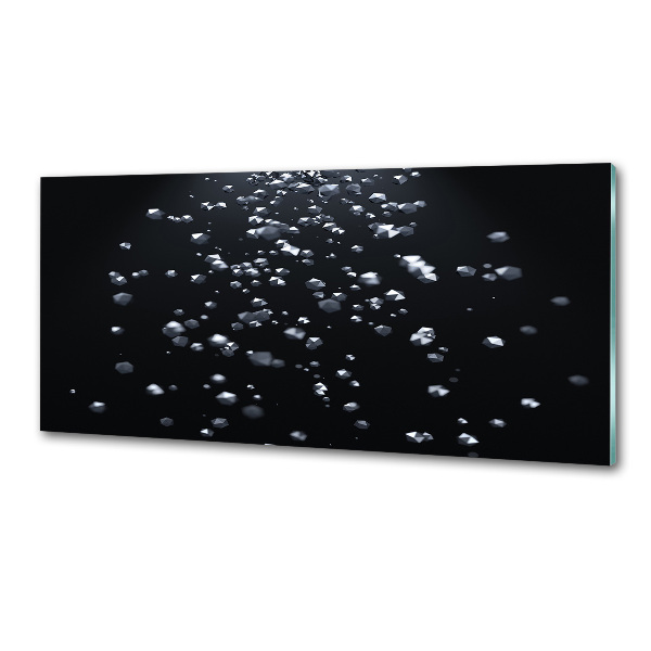 Rivestimento parete cucina con motivo ad astrazione 3D