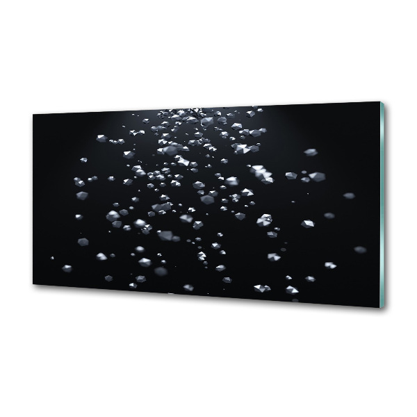 Rivestimento parete cucina con motivo ad astrazione 3D