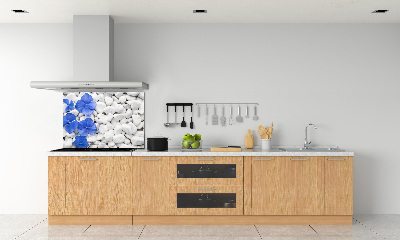 Rivestimento parete cucina con motivo Ortensia