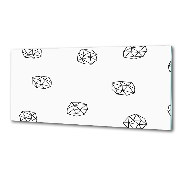 Rivestimento parete cucina con motivo astratto