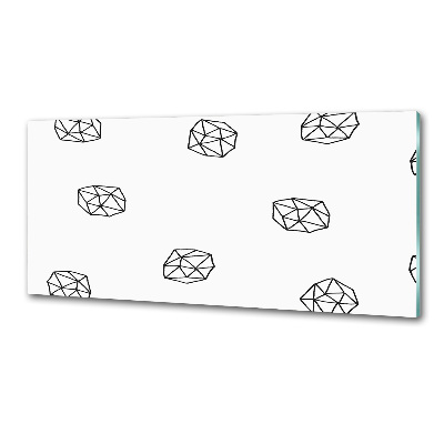 Rivestimento parete cucina con motivo astratto