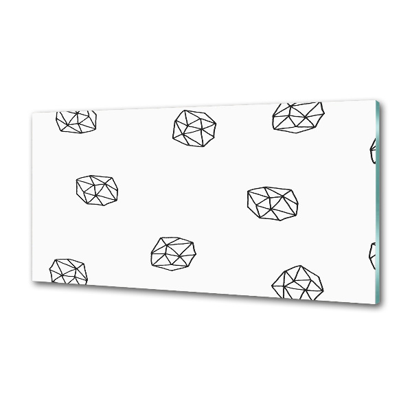 Rivestimento parete cucina con motivo astratto