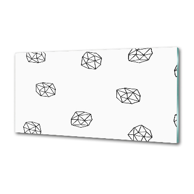 Rivestimento parete cucina con motivo astratto