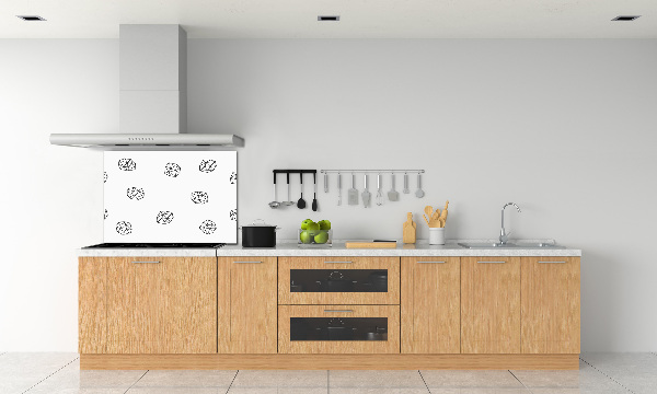 Rivestimento parete cucina con motivo astratto