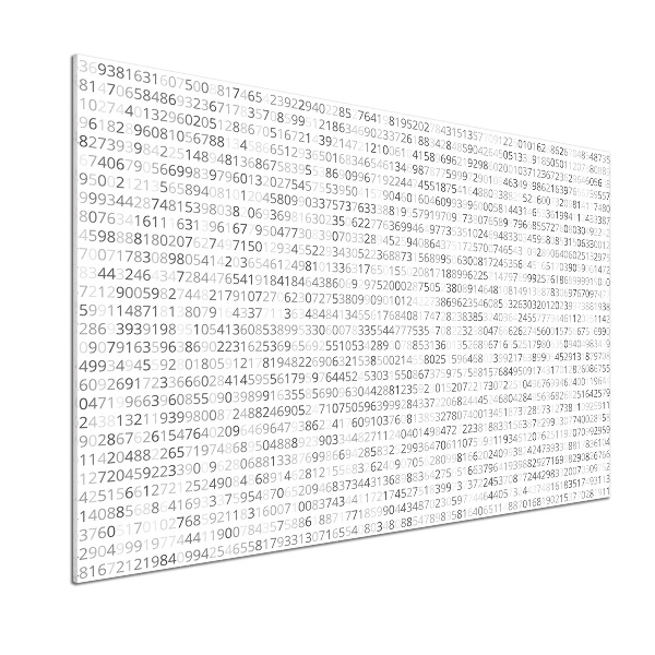 Pannello retrocucina con motivo a codice binario