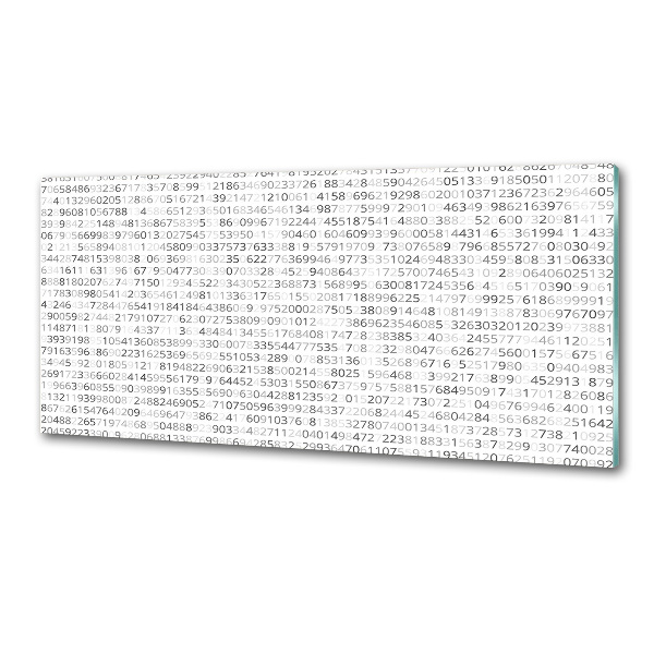 Pannello retrocucina con motivo a codice binario