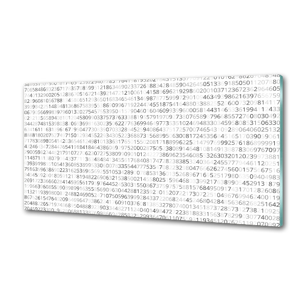 Pannello retrocucina con motivo a codice binario