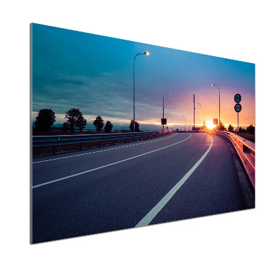 Pannello retrocucina con motivo Autostrada