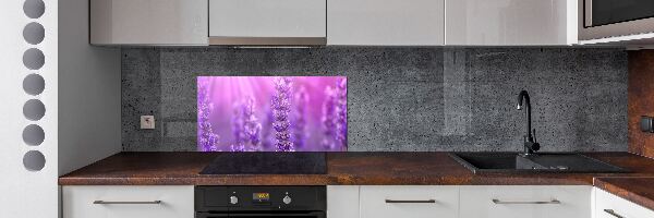 Pannello retrocucina con motivo lavanda