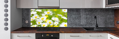 Rivestimento parete cucina con motivo a margherite