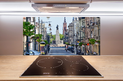 Pannello retrocucina con motivo ispirato a Łódź, Polonia