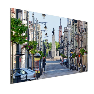 Pannello retrocucina con motivo ispirato a Łódź, Polonia