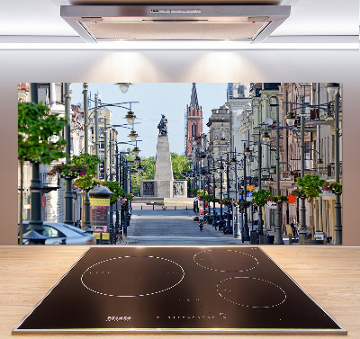 Pannello retrocucina con motivo ispirato a Łódź, Polonia