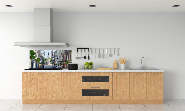 Pannello retrocucina con motivo ispirato a Łódź, Polonia