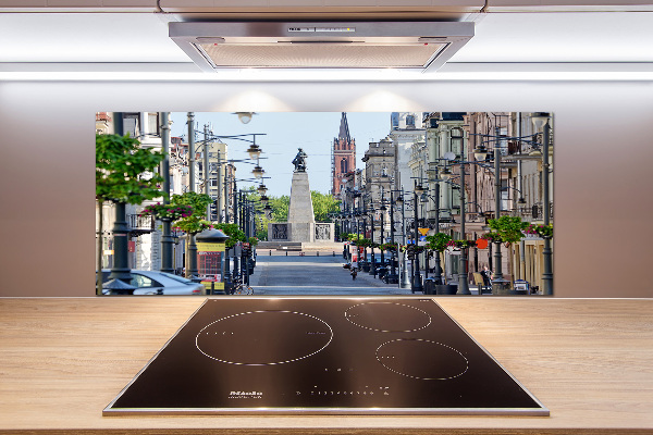 Pannello retrocucina con motivo ispirato a Łódź, Polonia