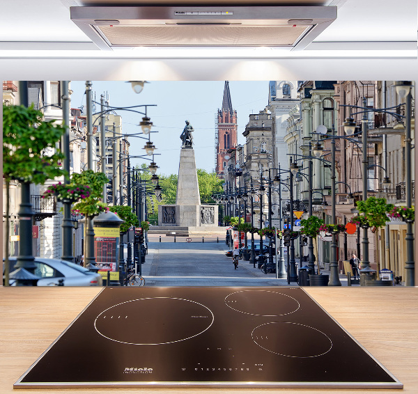 Pannello retrocucina con motivo ispirato a Łódź, Polonia