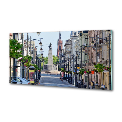 Pannello retrocucina con motivo ispirato a Łódź, Polonia