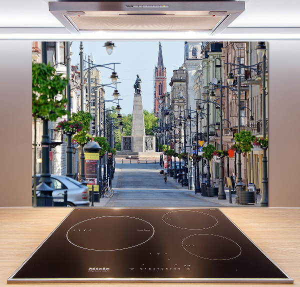 Pannello retrocucina con motivo ispirato a Łódź, Polonia