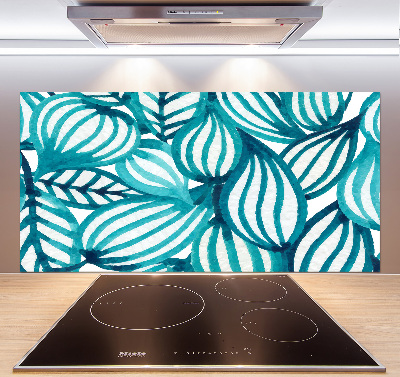 Rivestimento parete cucina con motivo floreale