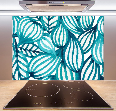 Rivestimento parete cucina con motivo floreale