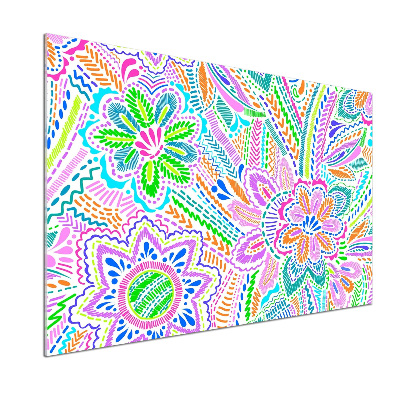 Pannello retrocucina con motivo floreale