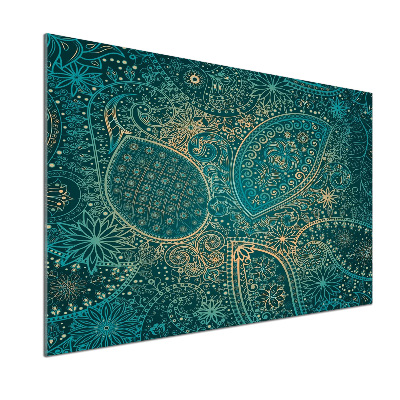 Rivestimento parete cucina con motivo ornamentale